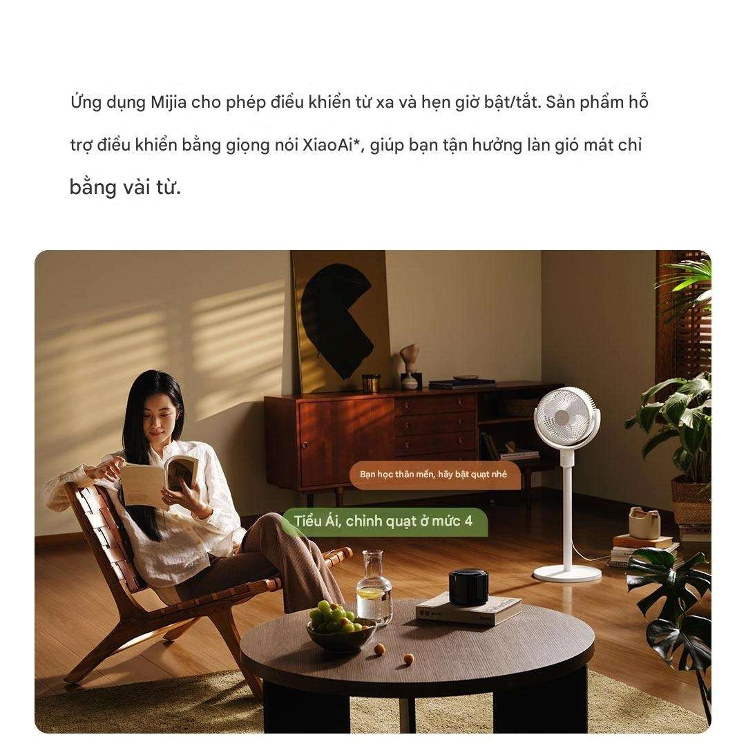 Quạt tuần hoàn Xiaomi Mijia BPLDS08DM (kết nối Apple Xiaomi Home, động cơ DC 18W, gió thổi xa 13m)	